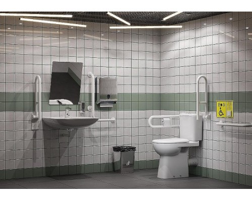 Унитаз компакт Roca Access ZRU9307684 без бачка и сиденья