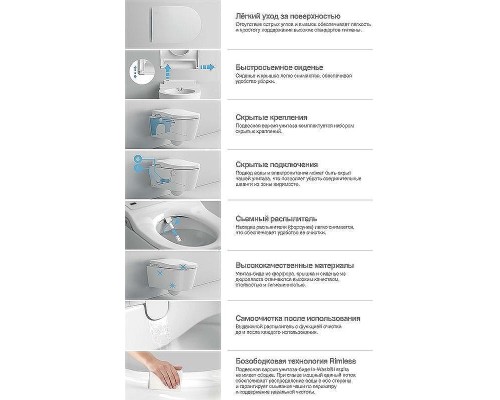 Унитаз биде Roca Inspira In-Wash 803060001 подвесной с сиденьем Микролифт