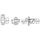 Комплект унитаза с инсталляцией Roca The Gap Round Pack Rimless 893105000 с сиденьем Микролифт без клавиши смыва