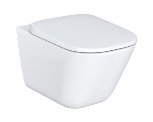 Комплект унитаза с инсталляцией Roca The Gap 893104100 с сиденьем Микролифт и клавишей смыва Хром