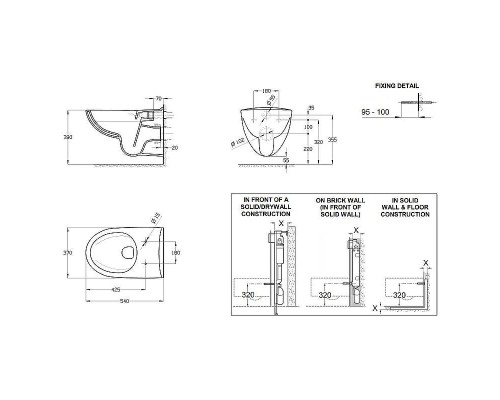 Унитаз Roca Victoria Rimless 34639300Y подвесной без сиденья