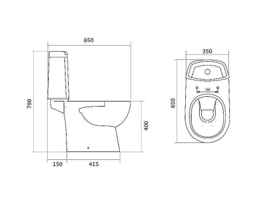 Унитаз компакт Santek Остин 1WH302419 с бачком и сиденьем Микролифт
