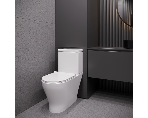 Унитаз компакт Stella Polar Адамус KN2245000 SP-00001856 цвет Белый с бачком и сиденьем Микролифт