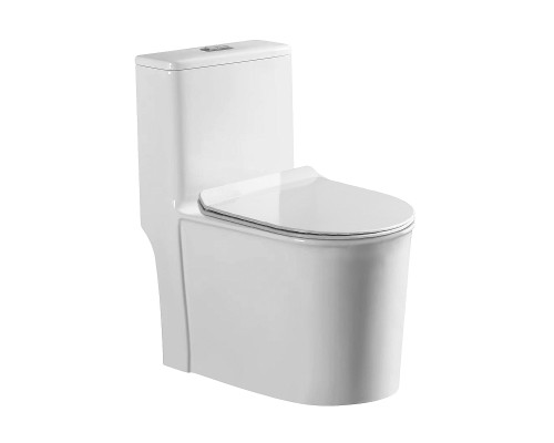 Унитаз моноблок Stella Polar Куэнка KN6831000 SP-00001878 цвет Белый с бачком и сиденьем Микролифт