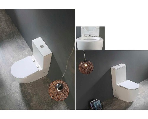 Унитаз компакт Triton Corso CO-3806 Щ0000057975 с бачком и сиденьем Микролифт