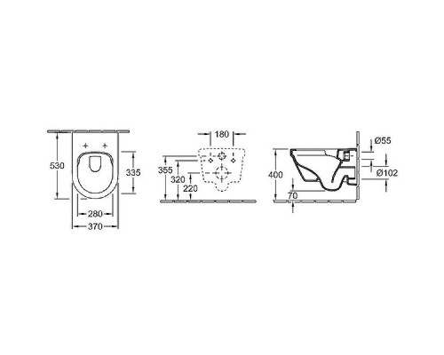 Унитаз Villeroy&Boch Architectura 4694R001 без сиденья