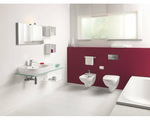 Комплект унитаза Villeroy&Boch O Novo 5660H101 с сиденьем Микролифт и инсталляцией Jacob Delafon E29025-NF+E4316-CP с клавишей смыва Хром
