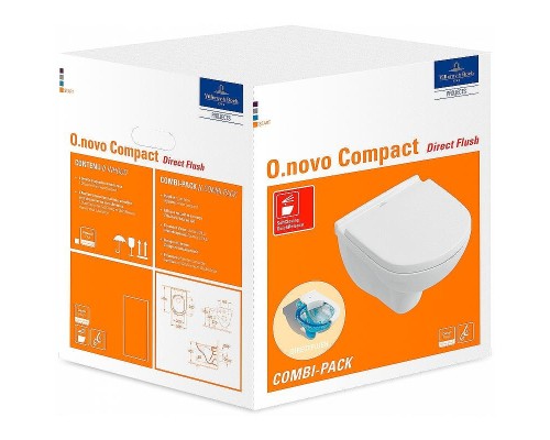 Унитаз Villeroy&Boch O.Novo 5688HR01 с сиденьем Микролифт