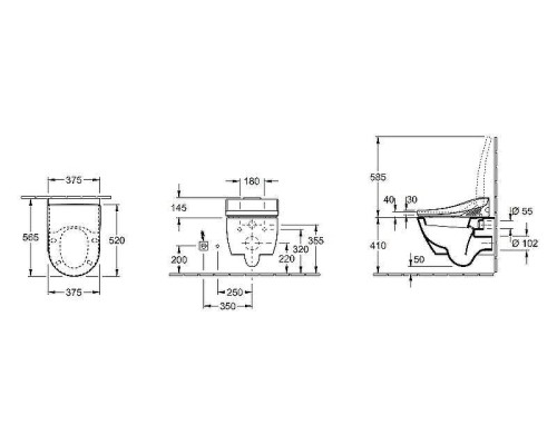 Унитаз Villeroy&Boch Subway 2.0 56001001 без сиденья