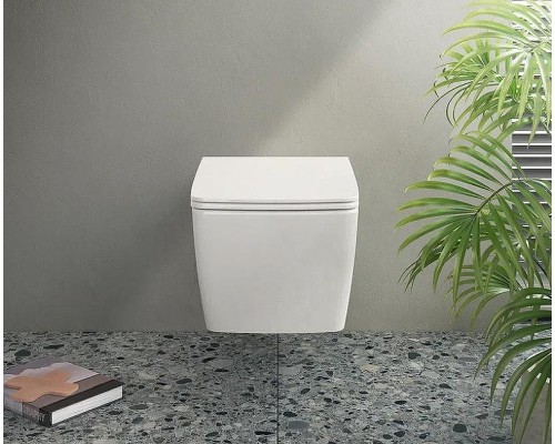 Комплект унитаза с инсталляцией Vitra Metropole 9820B003-7201 с сиденьем Микролифт и клавишей смыва Хром матовый