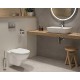 Комплект унитаза с инсталляцией Vitra S10 SpinFlush 9842B003-7206 с сиденьем Микролифт и клавишей смыва Хром глянцевый