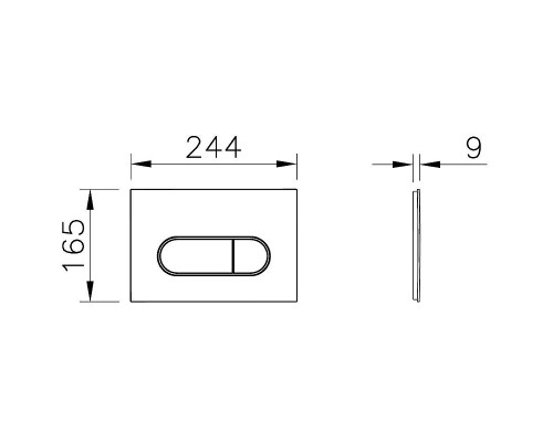 Комплект унитаза с инсталляцией Vitra L-Box Sento 9830B003-7212 с сиденьем Микролифт и клавишей смыва Хром