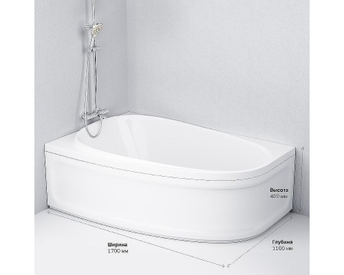 Акриловая ванна AM.PM Like 170x110 L W80A-170L110W-A без гидромассажа
