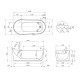 Акриловая ванна Abber 170х80 AB9445MW без гидромассажа