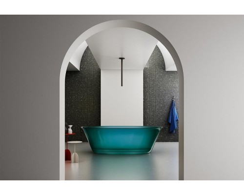 Ванна из полиэфирной смолы Abber Kristall 170х75 AT9707Aquamarin Бирюзовая без гидромассажа