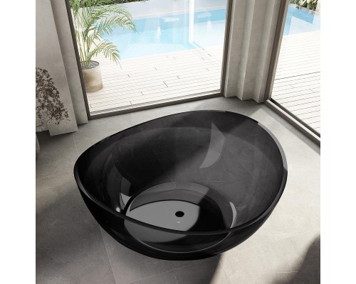 Ванна из полиэфирной смолы Abber Kristall 150x150 AT9705Onyx Без гидромассажа