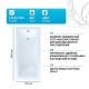 Акриловая ванна Aquanet Bright 180x70 216304 без гидромассажа