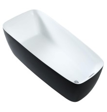 Акриловая ванна Aquanet Family Trend 90778-MW-MB 170x78 293087 цвет Черный матовый Белый