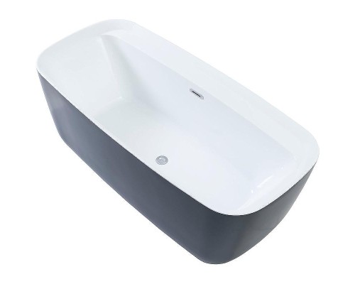 Акриловая ванна Aquanet Family Fine 95778-MW-MB 170x78 293080 Черная матовая без гидромассажа