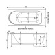 Акриловая ванна Aquanet Nord 160x70 205533 без гидромассажа