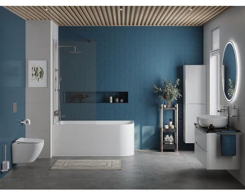 Акриловая ванна BelBagno 170x73 L BB712-1700-730-L без гидромассажа