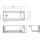Акриловая ванна BelBagno 170x73 R BB712-1700-730-R без гидромассажа