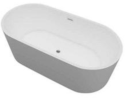 Ванна из искусственного камня Creavit Buble 180x81 DT.BU00.0006 цвет Белый матовый без гидромассажа