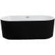 Акриловая ванна Esbano Tortuga 170x80 ESVATORTB Черная Белая без гидромассажа