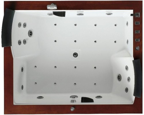 Акриловая ванна Gemy 186х151 G9052 II K R с гидромассажем