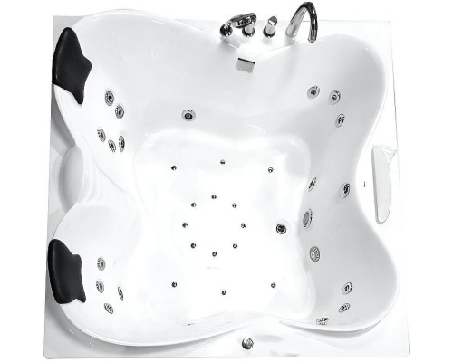 Акриловая ванна Gemy 187х187 G9089 O L с гидромассажем