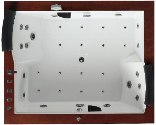 Акриловая ванна Gemy 186х151 G9052 II K L с гидромассажем