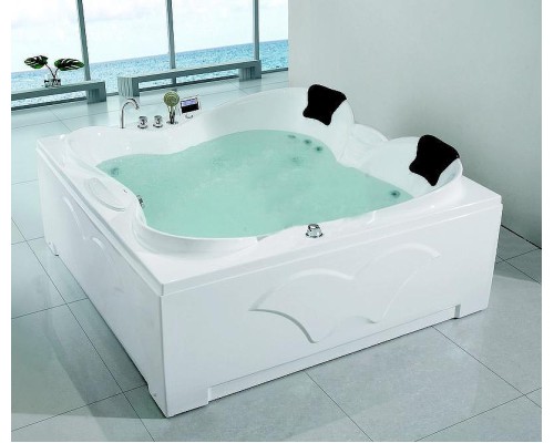 Акриловая ванна Gemy 187х187 G9089 O R с гидромассажем