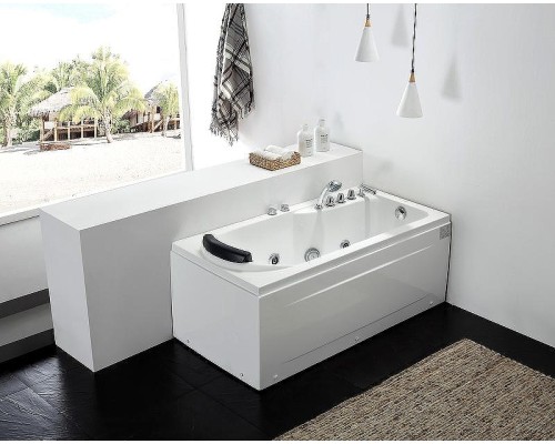 Акриловая ванна Gemy 172х77 G9006-1.7 B R с гидромассажем