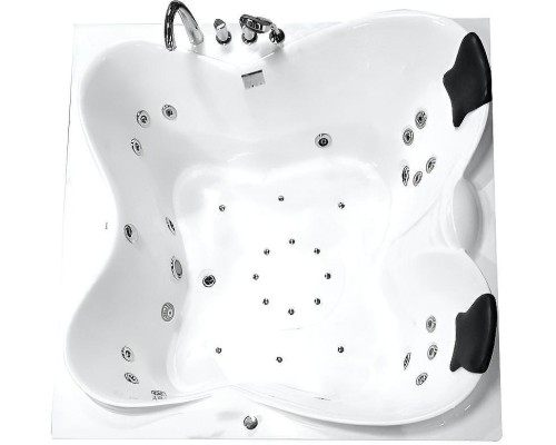 Акриловая ванна Gemy 187х187 G9089 K R с гидромассажем