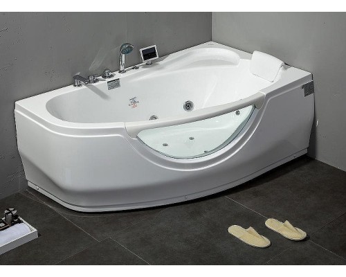Акриловая ванна Gemy 171x99 G9046 II K R с гидромассажем