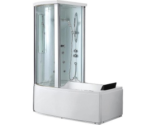 Акриловая ванна с душевой кабиной Gemy 170x85 G8040 C L с гидромассажем