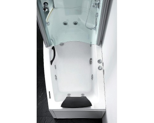 Акриловая ванна с душевой кабиной Gemy 170х85 G8040 B L с гидромассажем