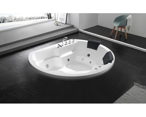 Акриловая ванна Gemy Gemy 185x162 G9053 B С гидромассажем