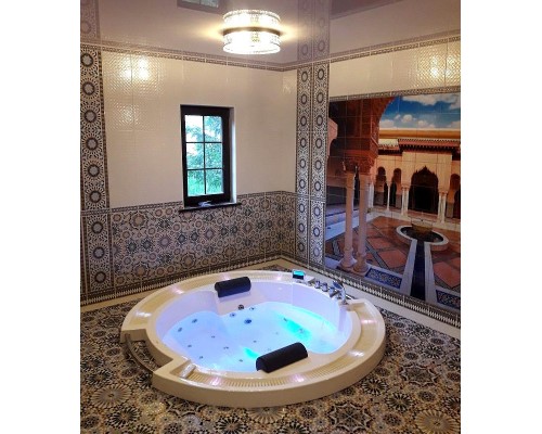 Акриловая ванна Gemy Gemy 210x210 G9060 K С гидромассажем