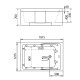 Акриловая ванна Gemy Gemy 181x121 G9061 K L С гидромассажем