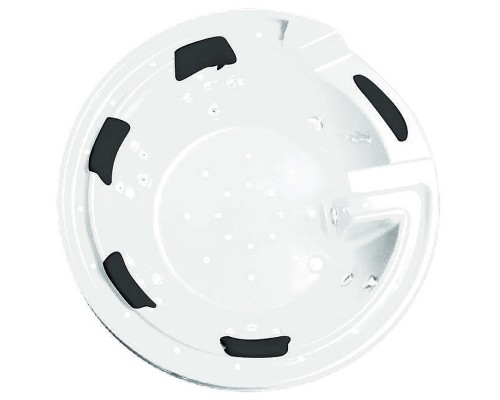 Акриловая ванна Gemy Gemy 190x190 G9090 K С гидромассажем