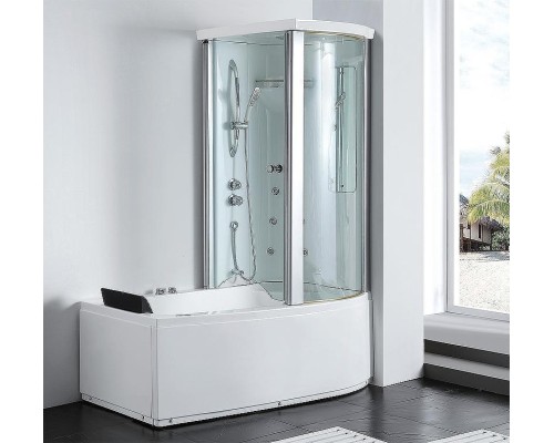 Акриловая ванна с душевой кабиной Gemy 170х85 G8040 B R с гидромассажем