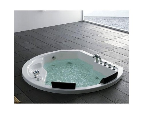 Акриловая ванна Gemy G9053 O 185х162 с гидромассажем