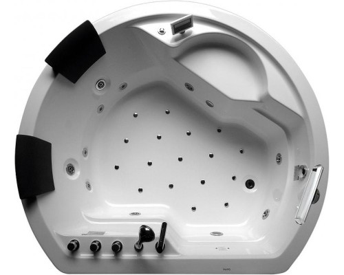 Акриловая ванна Gemy G9053 O 185х162 с гидромассажем