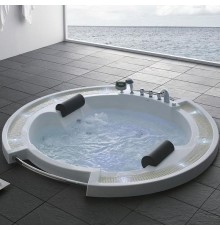 Акриловая ванна Gemy G9060 O 210х210 с гидромассажем