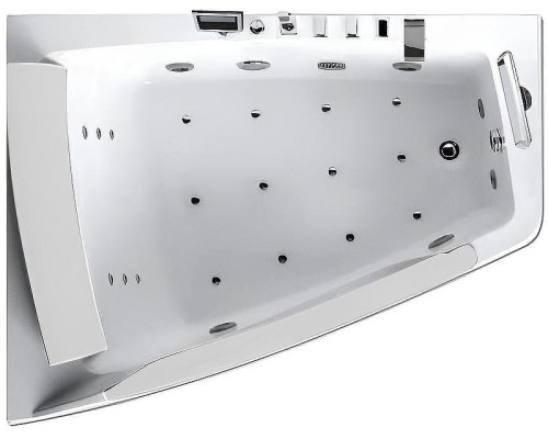 Акриловая ванна Gemy 170х130 G9056 O L с гидромассажем