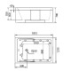 Акриловая ванна Gemy 181х121 G9061 K R с гидромассажем