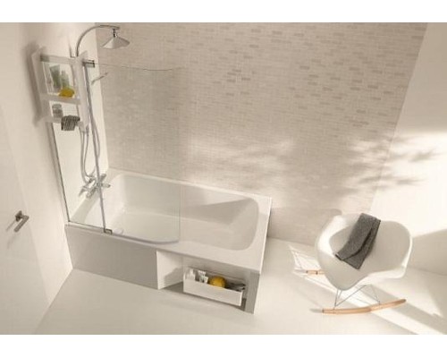 Акриловая ванна Jacob Delafon Bain Douche Malice 170х90 L E6D065L-00 цвет Белый