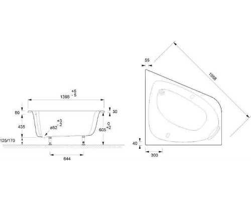 Акриловая ванна Jacob Delafon Odeon Up 140x140 E6070RU-00 цвет Белый