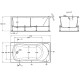 Акриловая ванна Roca BeCool 180х90 ZRU9307685 без гидромассажа